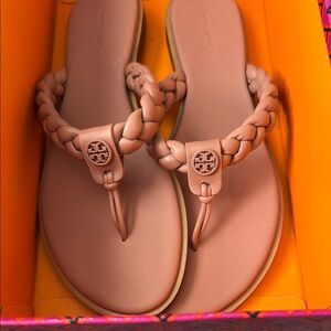 Tory Burch Women's Braided Sandals - Tan